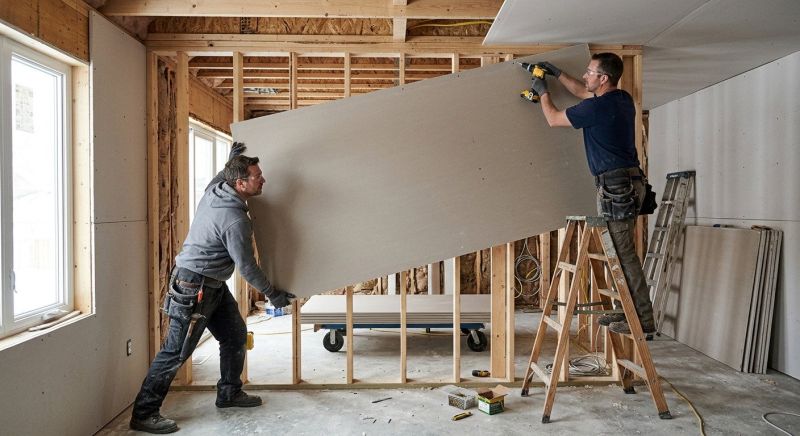 Gypsum Board Installation in Overland Park, KS