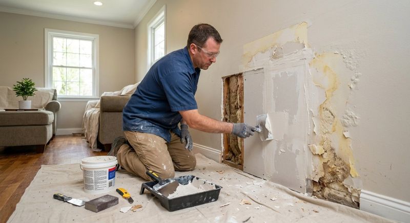 Basement Drywall Repair in Olathe, KS