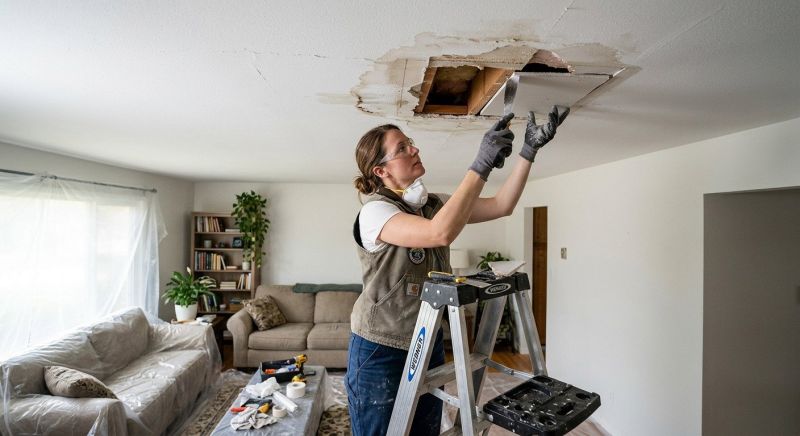 Ceiling Hole Repair in Conroe, TX