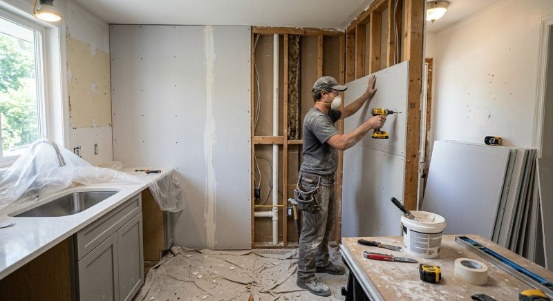 Kitchen Drywall Installation in Denver County, CO