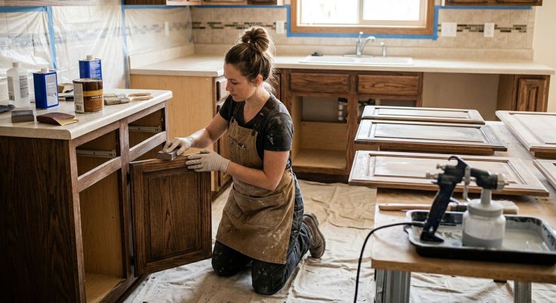 Wood Cabinet Refinishing in Cincinnati, OH