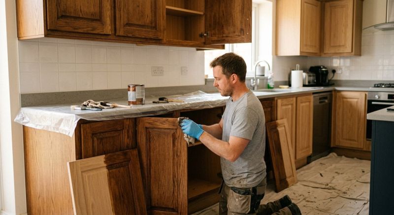 Wood Cabinet Staining in Indianapolis, IN